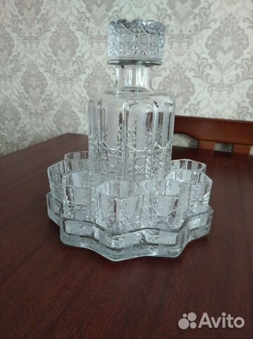 Штоф хрустальный с рюмками