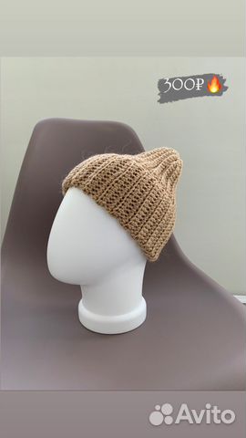 Вязаная шапка Ручная работа