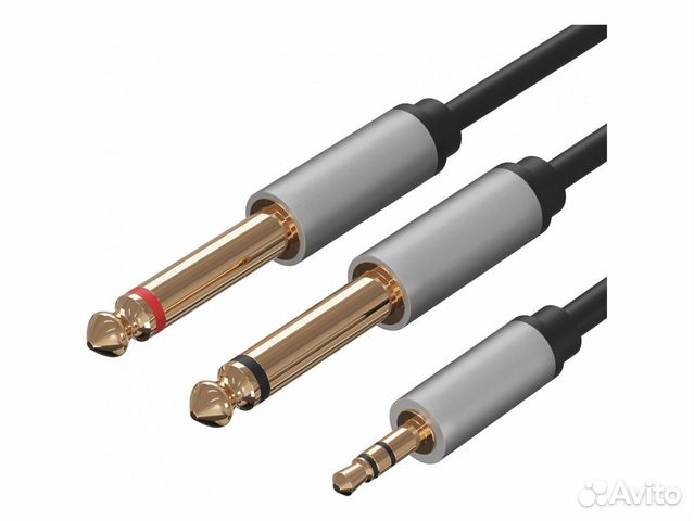 Аудио-переходник кабель на 2хJack - на MiniJack