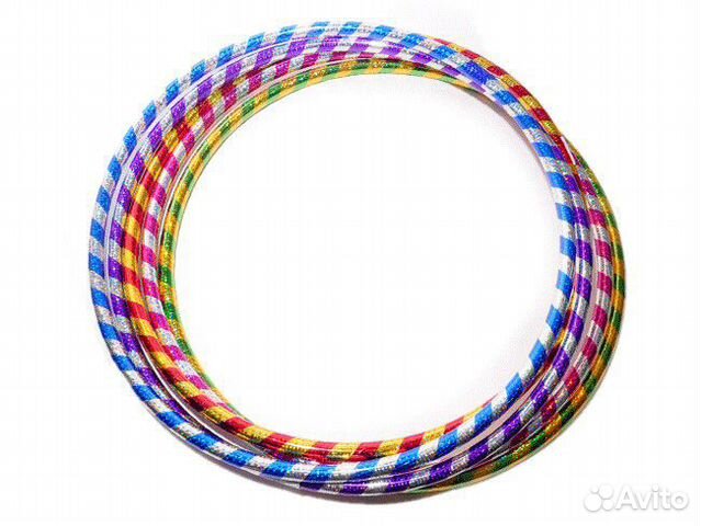Обруч пластиковый в обмотке, диаметр 55 см