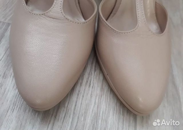 Пудровые туфли женские 35 р-р Vera Pelle