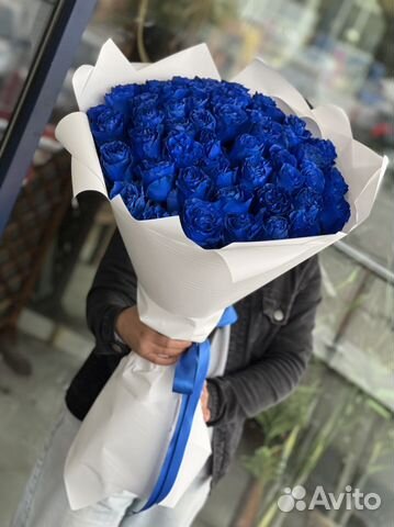 Розы / синие розы/ букет/ цветы/ гипсофила