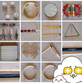 Разнообразные народные музыкальные инструменты