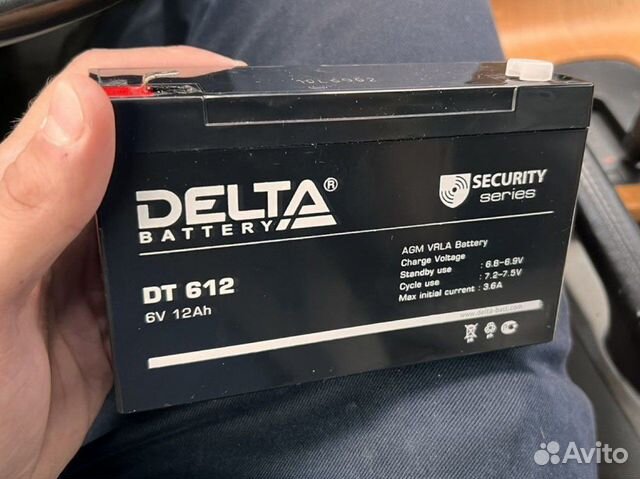 Аккумулятор delta 6v 12ah