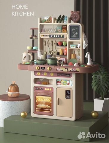 Детская музыкальная кухня с водой и паром 88 предм