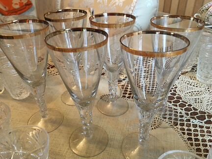 Фужеры хрустальные СССР