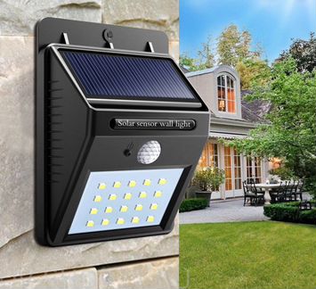 Фонарь с датчиком движения на солнечной батарее