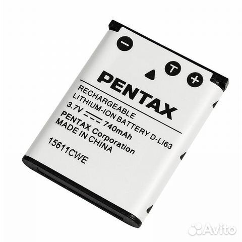 Аккумулятор pentax D-LI63