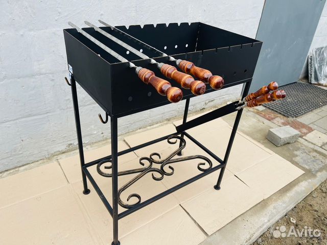 Мангал разборный с дровницей арт.6215/2