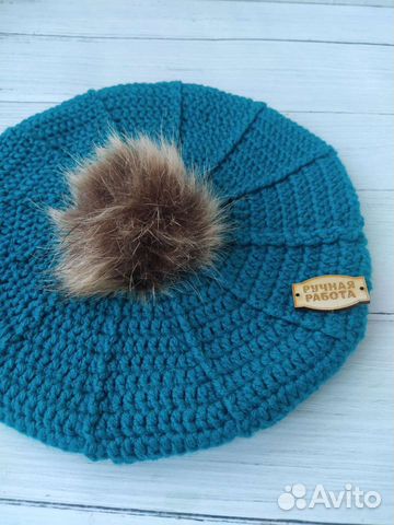 Вязаный Берет для девочки. Ручная работа
