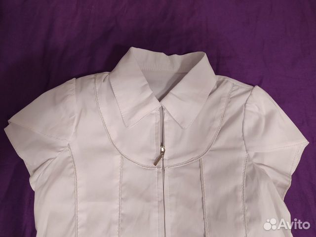 Блузки на молнии на девочку рост 129-134