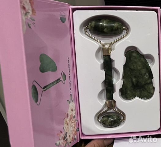 Набор Гуаша, Нефритовый массажер для лица,новый