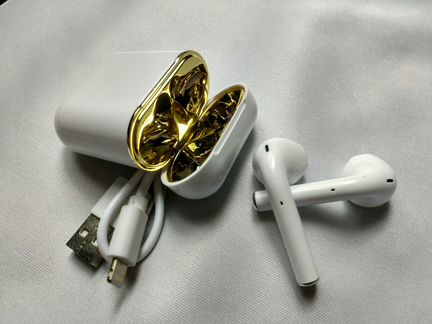 Наушники Airpods i99 (сенсор) gold edition, новые
