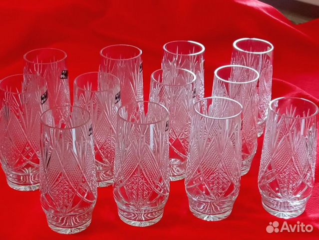 Хрусталь наборами. Бокалы, стопки, рог изобилия