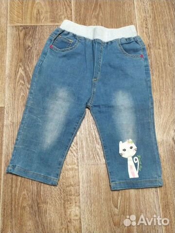 Капри для девочки джинсовые новые 134-140