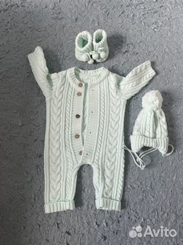 Вязанный костюм детский поддева