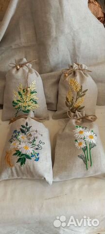Льняные мешочки