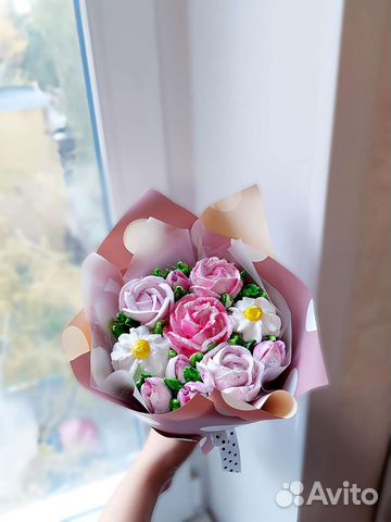 Зефирный букет на 8 марта подарок