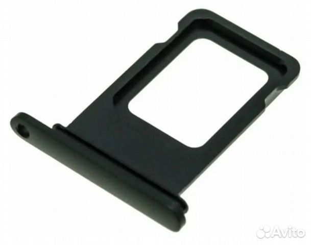 Держатель сим для iPhone XR (черный) (1 сим)