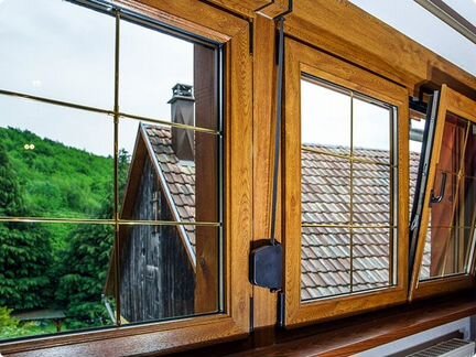 Окно с ламинацией