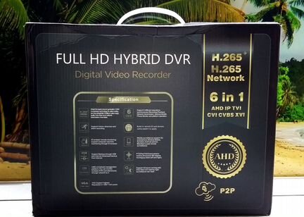 Видеорекордер на 4 аналог. камеры (новый)