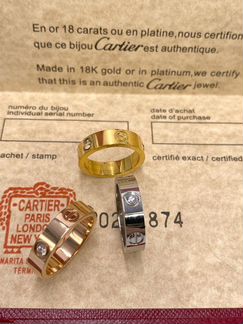 Cartier кольцо браслет новое