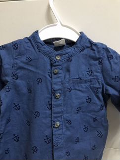 Рубашка со стойкой h&m для мальчика