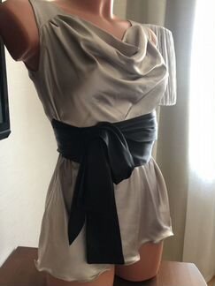 Атласный топ, блузка