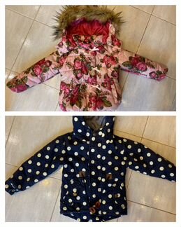 Две демисезонные курточки на 2-4 года