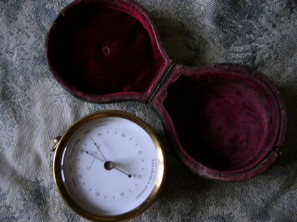 Морской барометр в футляре. Германия. 1880-е