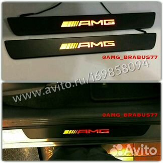 Пороги Мерседес AMG с подсветкой для всех моделей