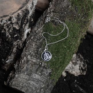 Сульфур (дух огня) - стальной круглый кулон