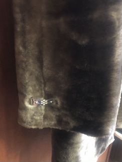 Шуба мирель из мутона с капюшоном