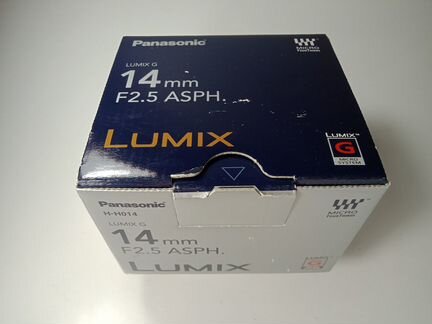 Panasonic 14mm F/2.5 asph. Lumix G новый