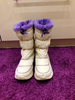 Сапоги дутики белые р 37-38