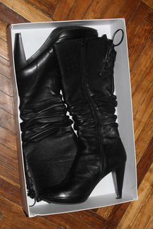 Женские сапоги из натуральной кожи