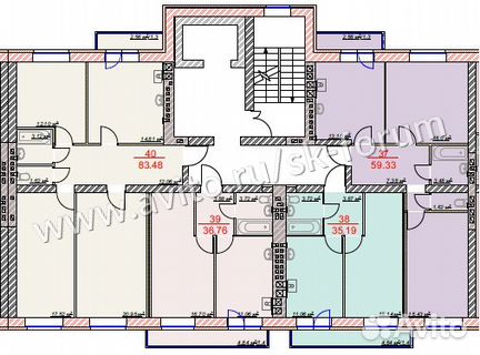 1-к квартира, 35.1 м², 4/9 эт.