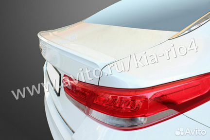 Спойлер на Kia Optima JF 2016 - 2018 белый