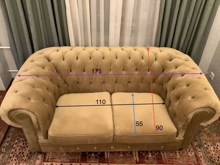 Диван Честер, 175х90