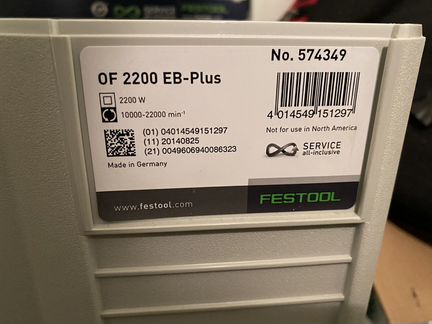 Фрезер вертикальный festool OF 2200 EB-Plus (Новый