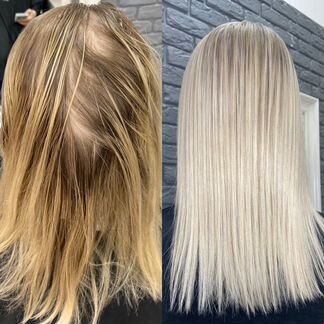 Любой виды,сложности,окрашивание волос