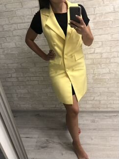 Платье-пиджак, жилет