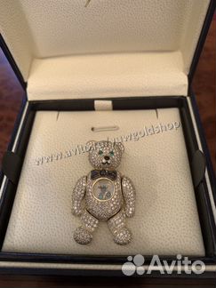 Золотой кулон Мишка Chopard с бриллиантами