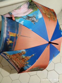 Зонт -трость с большим куполом новый