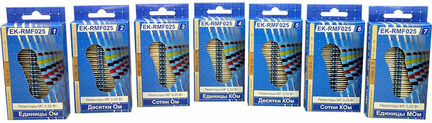 Набор резисторов ekits EK-RMF025/5 десятки Ком 24