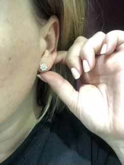 Золотые серьги-пусеты