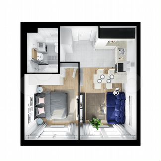 1-к квартира, 36.1 м², 15/24 эт.