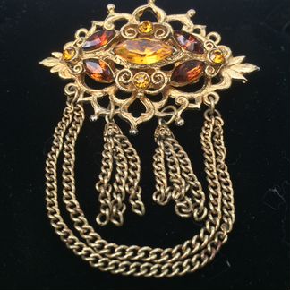 Янтарные броши винтаж Чехословакия