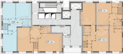 1-к квартира, 61 м², 1/45 эт.