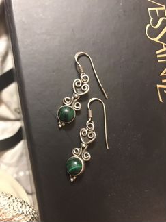 Серебряные серьги винтажные